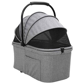 Opvouwbare Huisdierenwagen Verstelbaar Grijs 78 x 54 x 101 cm 4