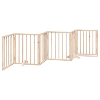 Hondenhek inklapbaar 6 panelen 300 cm populierenhout 6