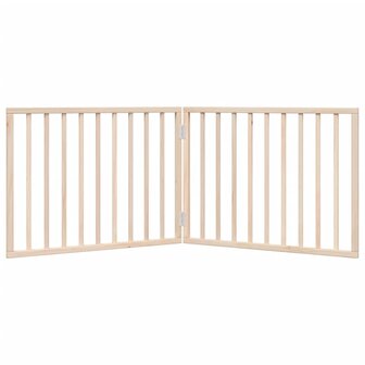 Hondenhek inklapbaar 2 panelen 160 cm populierenhout 4