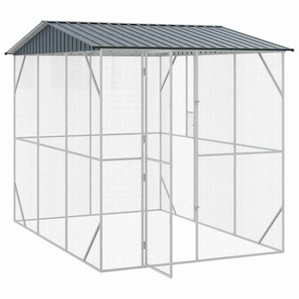 Vogelkooi Antraciet 227 x 310 x 247 cm Gegalvaniseerd staal 4