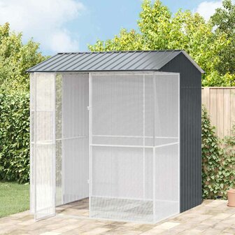 Vogelkooi Antraciet 215 x 210 x 247 cm Gegalvaniseerd staal 1