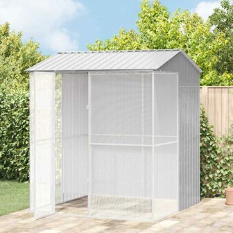 Vogelkooi Grijs 215 x 210 x 247 cm Gegalvaniseerd staal 1