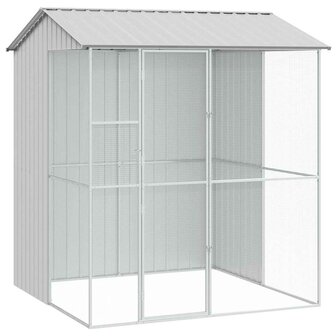 Vogelkooi Grijs 215 x 210 x 247 cm Gegalvaniseerd staal 2