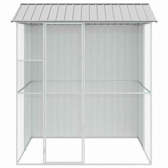 Vogelkooi Grijs 215 x 210 x 247 cm Gegalvaniseerd staal 6