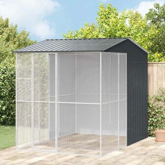 Vogelkooi Antraciet 215 x 310 x 247 cm Gegalvaniseerd staal 1