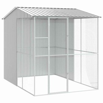 Vogelkooi Grijs 215 x 310 x 247 cm Gegalvaniseerd staal 2