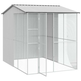 Vogelkooi Grijs 215 x 310 x 247 cm Gegalvaniseerd staal 4