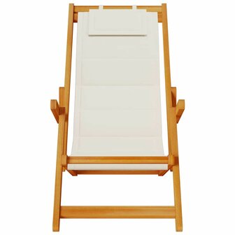 Strandstoel 2 pcs Bruin 61.5 x 123 x 82cm Massief acaciahout 6