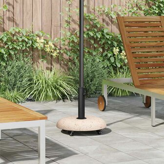 Parasolvoet Geel en Zwart 45 x 45 x 40 cm Beton en Metaal 1