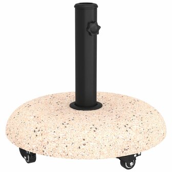 Parasolvoet Geel en Zwart 45 x 45 x 40 cm Beton en Metaal 2