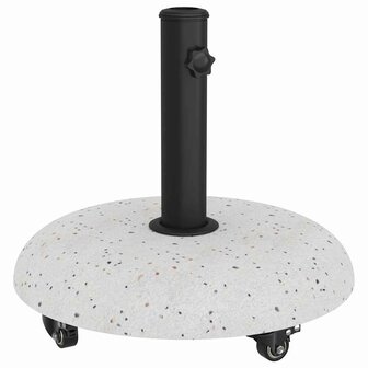 Parasolvoet Wit en zwart 45 x 45 x 40 cm Beton en Metaal 2