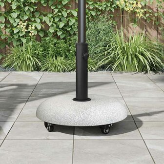 Parasolvoet Lichtgrijs en zwart 45 x 45 x 40 cm Beton en Metaal 4