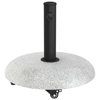 Parasolvoet Lichtgrijs en zwart 45 x 45 x 40 cm Beton en Metaal 5
