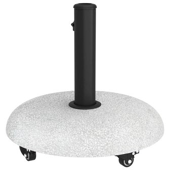 Parasolvoet Lichtgrijs en zwart 45 x 45 x 40 cm Beton en Metaal 7