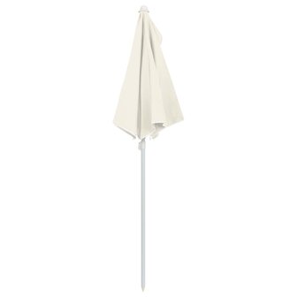 Parasol half met paal 180x90 cm zandkleurig 6