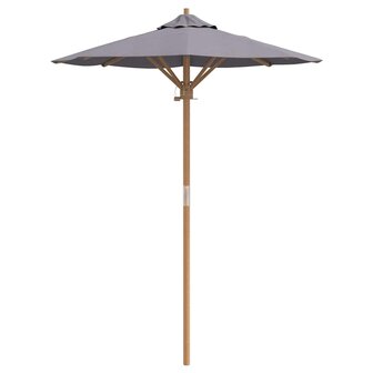 Tuinparasol Donkergrijs 150 x 150 x 210 cm Bamboe 4