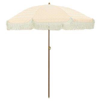 Parasol Geel en Wit &Oslash; 160 x 195 cm Staal 2