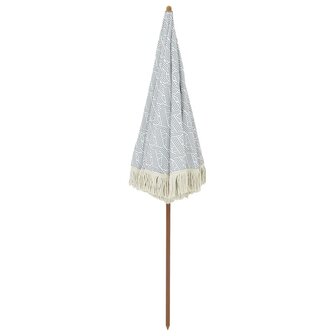 Parasol Grijs en Wit &Oslash; 160 x 195 cm Staal 4