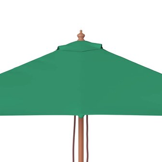 Parasol met houten paal 150x200 cm groen 6