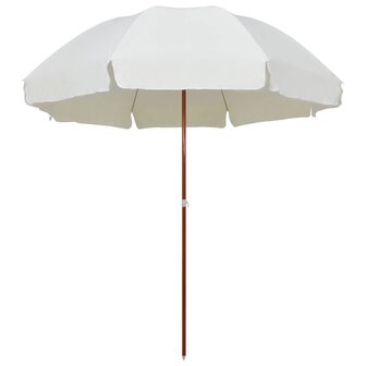 Parasol met stalen paal 300 cm zandkleurig 1