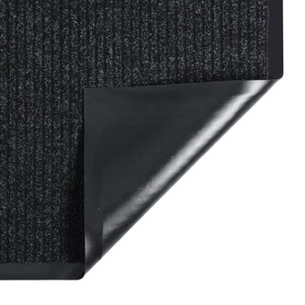 Deurmat 60x80 cm gestreept antracietkleurig 2