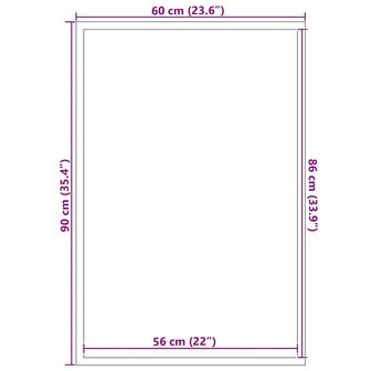 Deurmat Zwart en Grijs 60 x 90 cm Polypropyleen en PVC 7