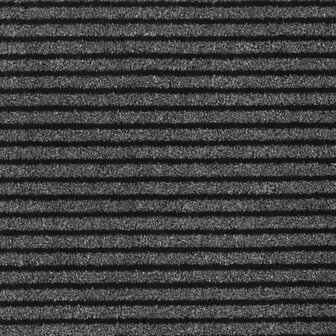 Deurmat Striped Zwart en Grijs 60 x 150 cm Polypropyleen, PVC 6
