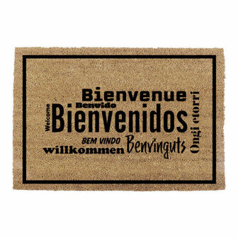 Deurmat EDM 74773 Bruin Zwart Intense licht Kastanjebruin 2/8-negro azulado 60 x 40 cm Rechthoekig 1
