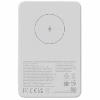 Powerbank Xiaomi MAG PB 5000 WH Wit 5000 mAh 2