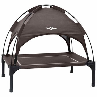 Hondenbed Bruin m Staal 2