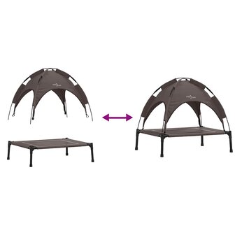 Hondenbed Bruin m Staal 9