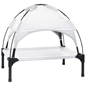 Hondenbed Zilvergrijs m Staal 2