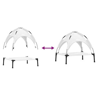 Hondenbed Zilvergrijs m Staal 9