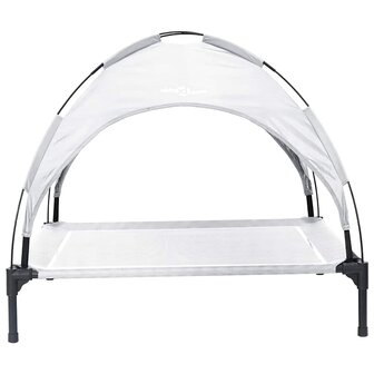 Hondenbed Zilvergrijs xl Staal 4
