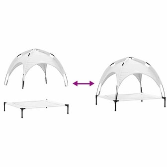 Hondenbed Zilvergrijs xl Staal 9