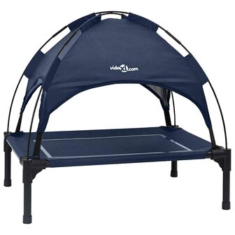 Hondenbed Marineblauw m Staal 2