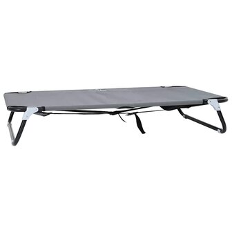 Hondenbed Lichtgrijs 90 x 55 x 18 cm Oxford Stof en Staal 2
