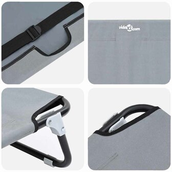 Hondenbed Lichtgrijs 105 x 65 x 18 cm Oxford Stof en Staal 7