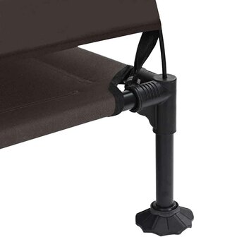 Verhoogd Hondenbed Bruin 127 x 81 x 108 cm Stof en Staal 7