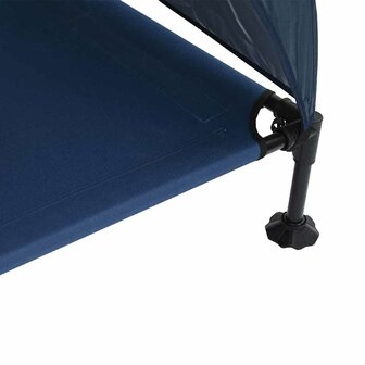Verhoogd Hondenbed Marineblauw 127 x 81 x 108 cm Stof en Staal 8