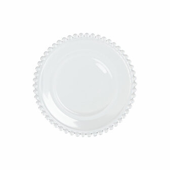 Dinerbord Home ESPRIT Transparant Kristal 15,6 x 15,6 x 1,7 cm 4
