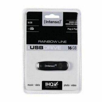 USB stick INTENSO Rainbow Line 16 GB Zwart 16 GB USB stick 2