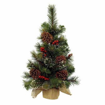 Kerstboom Everlands PVC Besneeuwd Spar 30 x 45 cm Mini 1