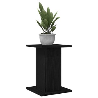 Plantenstandaard 2 pcs Zwart eiken 30 x 30 x 40 cm Bewerkt hout 3