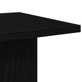 Plantenstandaard 2 pcs Zwart eiken 30 x 30 x 40 cm Bewerkt hout 8