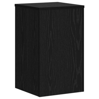 Plantenstandaard 2 pcs Zwart eiken 30 x 30 x 50 cm Bewerkt hout 5