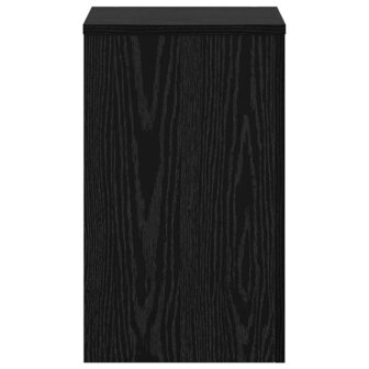 Plantenstandaard 2 pcs Zwart eiken 30 x 30 x 50 cm Bewerkt hout 6