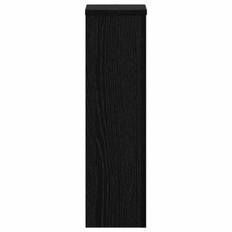 Plantenstandaard 2 pcs Zwart eiken 17 x 17 x 60 cm Bewerkt hout 7