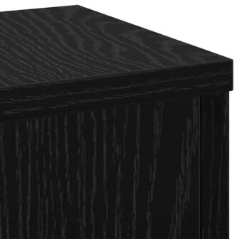 Plantenstandaard 2 pcs Zwart eiken 17 x 17 x 60 cm Bewerkt hout 8