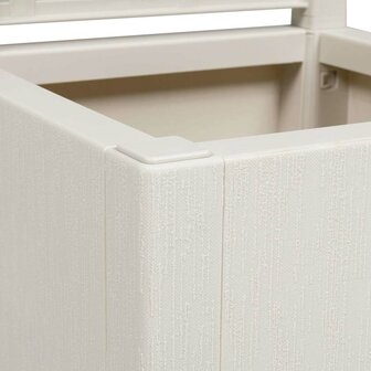 Tuin Bloempot Wit 36 x 36 x 140 cm Polypropyleen 6